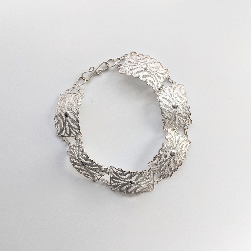Sterling Silver Filigree Bracelet